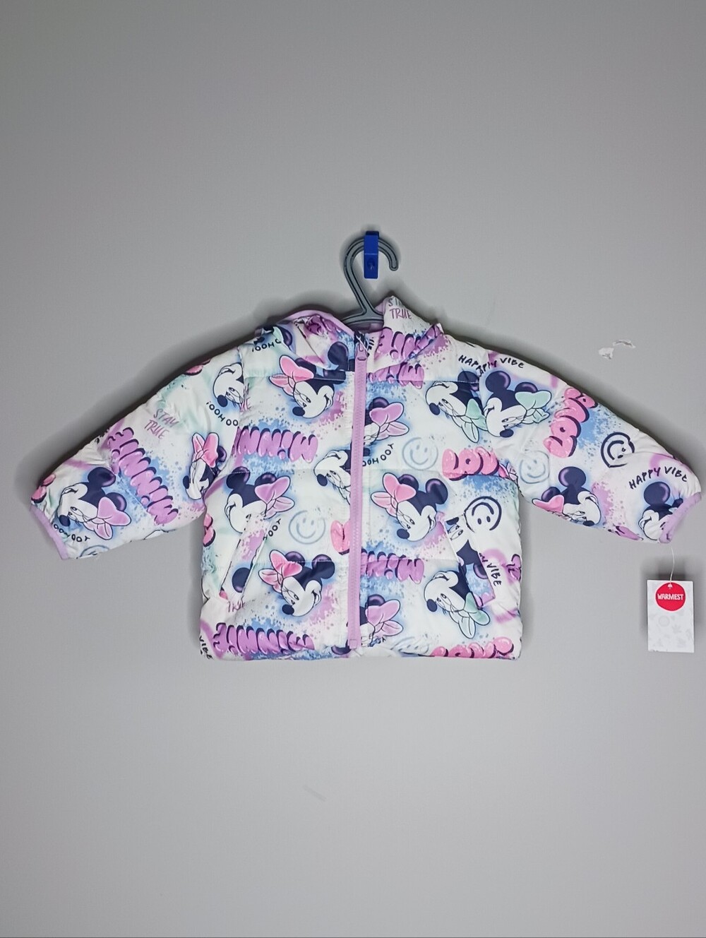 Kids Puffer Jacket with Minnie Mouse Print